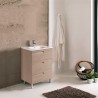 Gabinete Vitale Drift Wood con Lavabo Orbis 61cm x 46cm Esbaño 90362