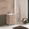 Gabinete Vitale Drift Wood con Lavabo Orbis 61cm x 46cm Esbaño 90362
