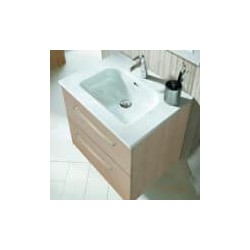 Gabinete Volado Easy Roble Provenzal con Lavabo Orbis 61cm x 46cm Esbaño 90369