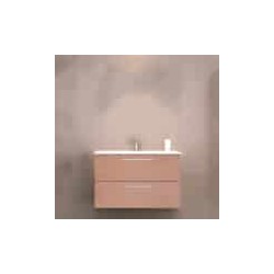 Gabinete Volado Easy Roble Provenzal con Lavabo Orbis 81cm x 46cm Esbaño 90370