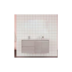 Gabinete Volado Style Melamina Nuuk con Lavabo Orbis 121cm x 46cm Esbaño 90374