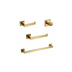 Juego de Accesorios Brushed Gold 4 Piezas ROW Tecnobath TB43.030BG