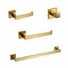 Juego de Accesorios Brushed Gold 4 Piezas ROW Tecnobath TB43.030BG