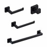Juego de Accesorios Negro Mate 4 Piezas ROW Tecnobath TB41.030NEGRO