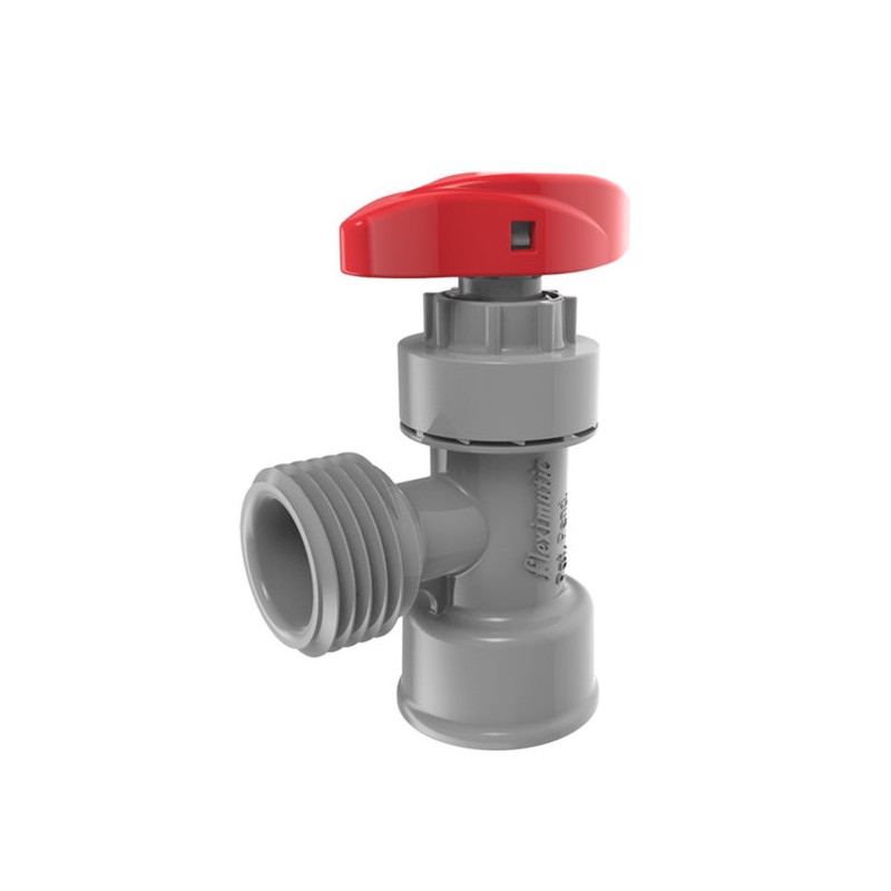 Juego de Llaves de Control Angular 1/2?x1/2? Gris 2471C/F (2 piezas) Fleximatic