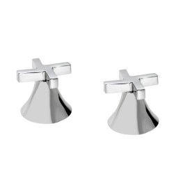 Juego de Manerales Cardia con Chapetón Cromo Metalflu 14403