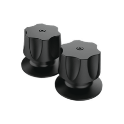 Juego de Manerales con Chapetón Negro Mate Meer MAN-005