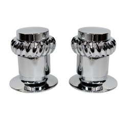 Juego de Manerales Lecco con Chapetón Cromo Metalflu 14001