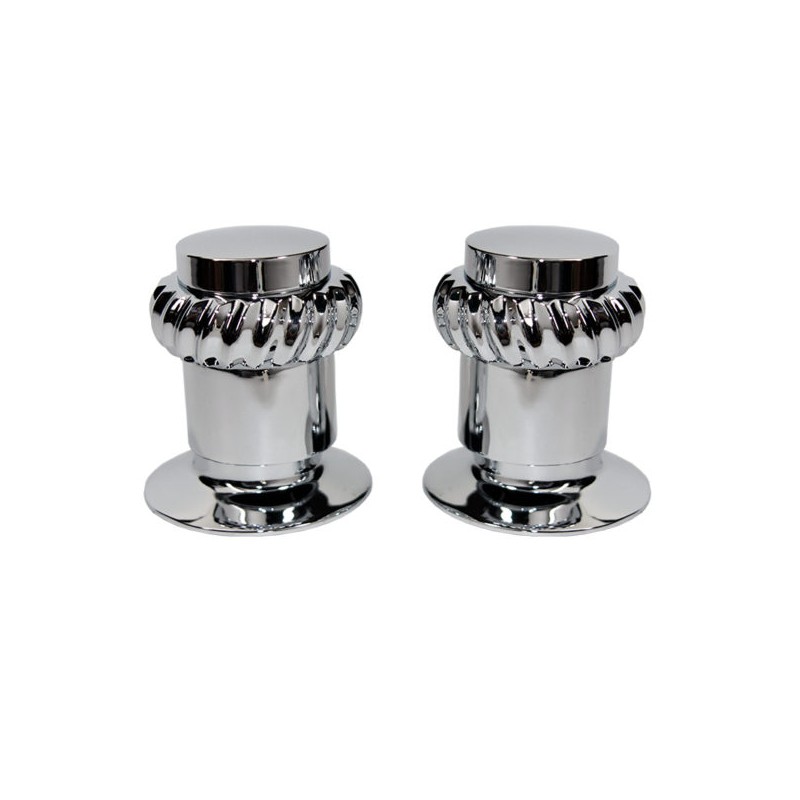 Juego de Manerales Lecco con Chapetón Cromo Metalflu 14001