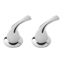 Juego de Manerales Palanca con Chapetón Cromo Dica MPL