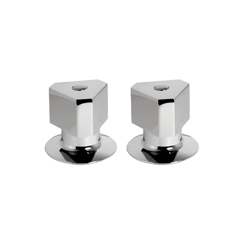 Juego de Manerales Rhin Grande con Chapetón Cromo Rugo MCRG