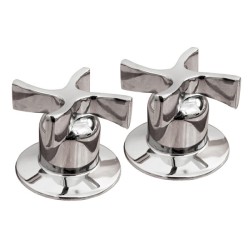 Juego de Manerales Turia con Chapetón Satín Pulido Metalflu 14343