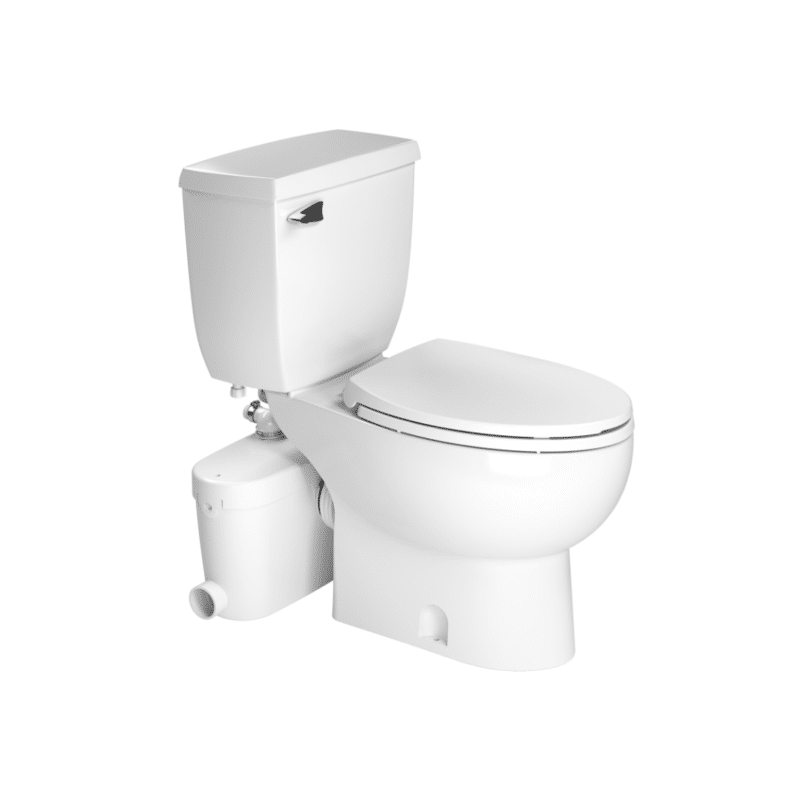 Kit Bomba para Baño Completo Sanibest Pro + WC Alargado Incluye Asiento Cierre Lento Saniflo