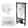 Kit Tanque Oculto A101, Taza Suspendida WC-014 y Pulsador M71 Tecnobath-Alcaplast PWCS13-SADRO