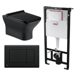 Kit Tanque Oculto A101, Taza Suspendida WC002N y Pulsador M278 Tecnobath-Alcaplast PWCS25-SADRO