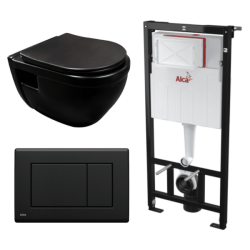 Kit Tanque Oculto A101, Taza Suspendida WC003N y Pulsador M278 Tecnobath-Alcaplast PWCS10-SADRO