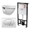Kit Tanque Oculto A101, Taza Suspendida WC010 y Pulsador M71 Tecnobath-Alcaplast PWCS9-SADRO