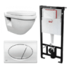 Kit Tanque Oculto A101, Taza Suspendida WC010 y Pulsador M71 Tecnobath-Alcaplast PWCS9-SADRO