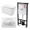 Kit Tanque Oculto A101, Taza Suspendida WC011 y Pulsador M71 Tecnobath-Alcaplast PWCS8-SADRO