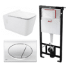 Kit Tanque Oculto A101, Taza Suspendida WC011 y Pulsador M71 Tecnobath-Alcaplast PWCS8-SADRO