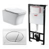 Kit Tanque Oculto A101, Taza Suspendida WC012 y Pulsador M71 Tecnobath-Alcaplast PWCS14-SADRO