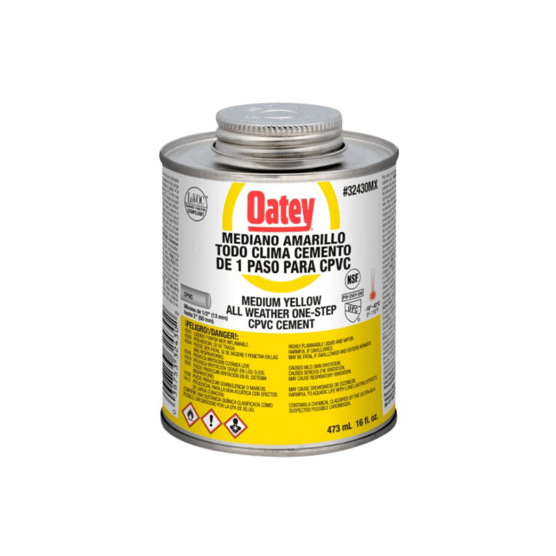 Cemento para CPVC Gold Flowguard Oatey 473ml (16 Oz) 32430MX