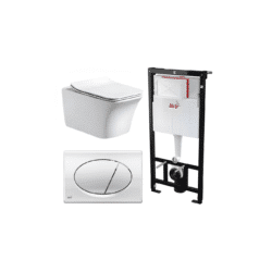 Kit Tanque Oculto A101, Taza Suspendida WC012 y Pulsador M71 Tecnobath-Alcaplast PWCS14-SADRO
