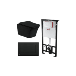 Kit Tanque Oculto A101, Taza Suspendida WC012N y Pulsador M278 Tecnobath-Alcaplast PWCS12-SADRO