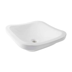 Lavabo Blanco de Doble Instalación (Sobreponer y Sobrecubierta) sin Rebosadero Stala Helvex LV STALA