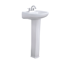 Lavabo con Pedestal Génova Blanco Ceramosa