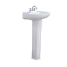 Lavabo con Pedestal Génova Blanco Ceramosa