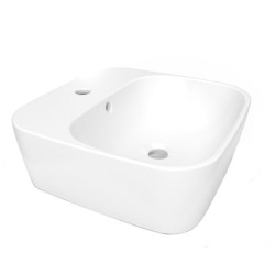 Lavabo de  Sobreponer Santorini Blanco 1 Perforación Helvex LV SANTORINI1