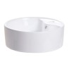 Lavabo Redondo de Sobreponer 46.5 x 46.5 x 15cm Blanco Dinasty LDR02
