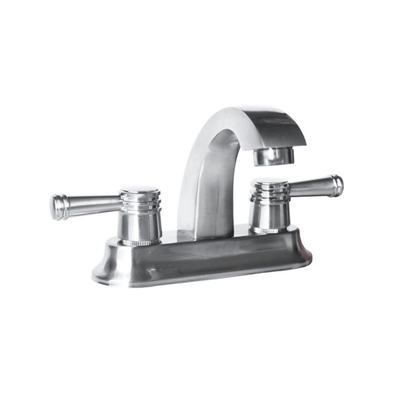 Mezcladora para Lavabo 4? Adana Satín Pulido Metalflu 04640