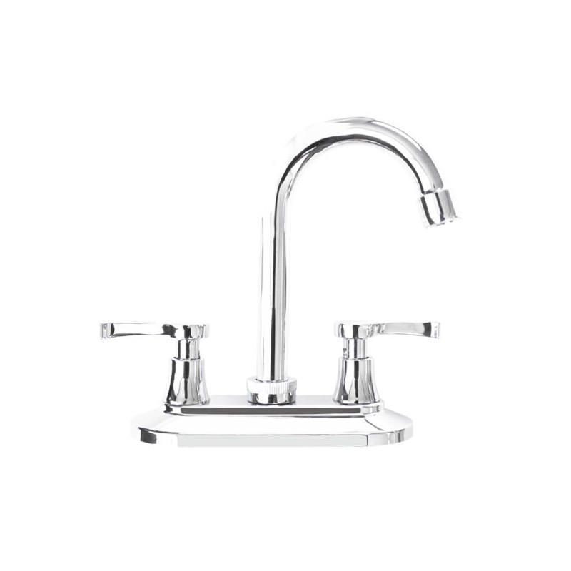 Mezcladora para Lavabo 4? Pidna Cromo Metalflu 04411