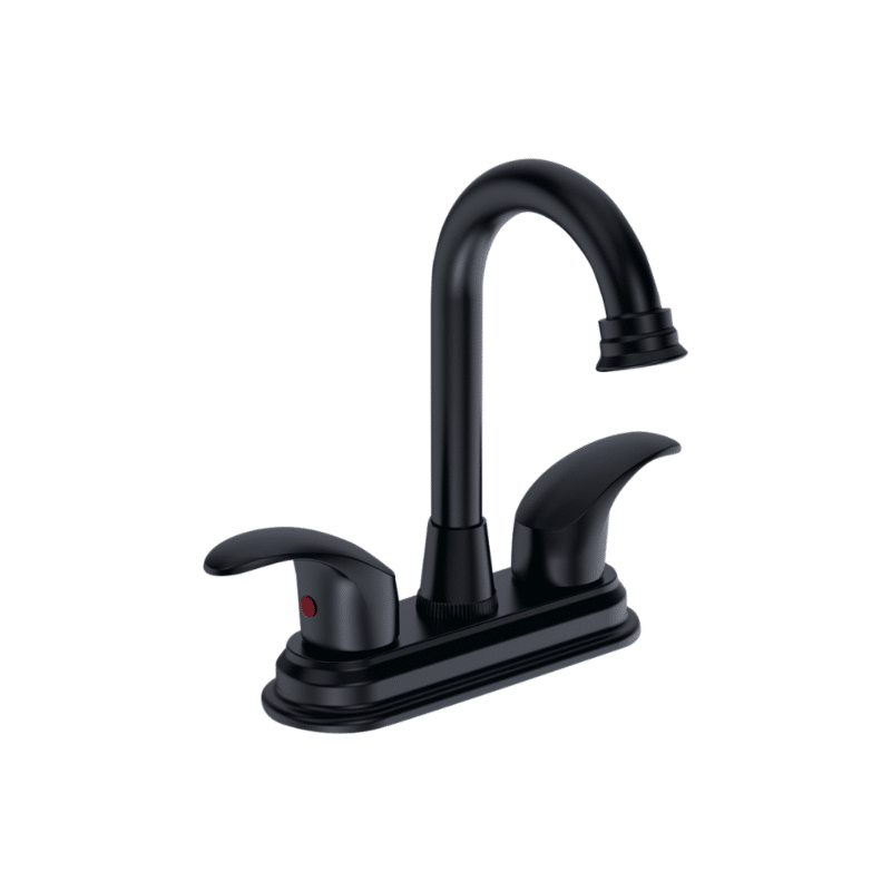 Mezcladora para Lavabo Bimando Negro Mate Balance MZL4222