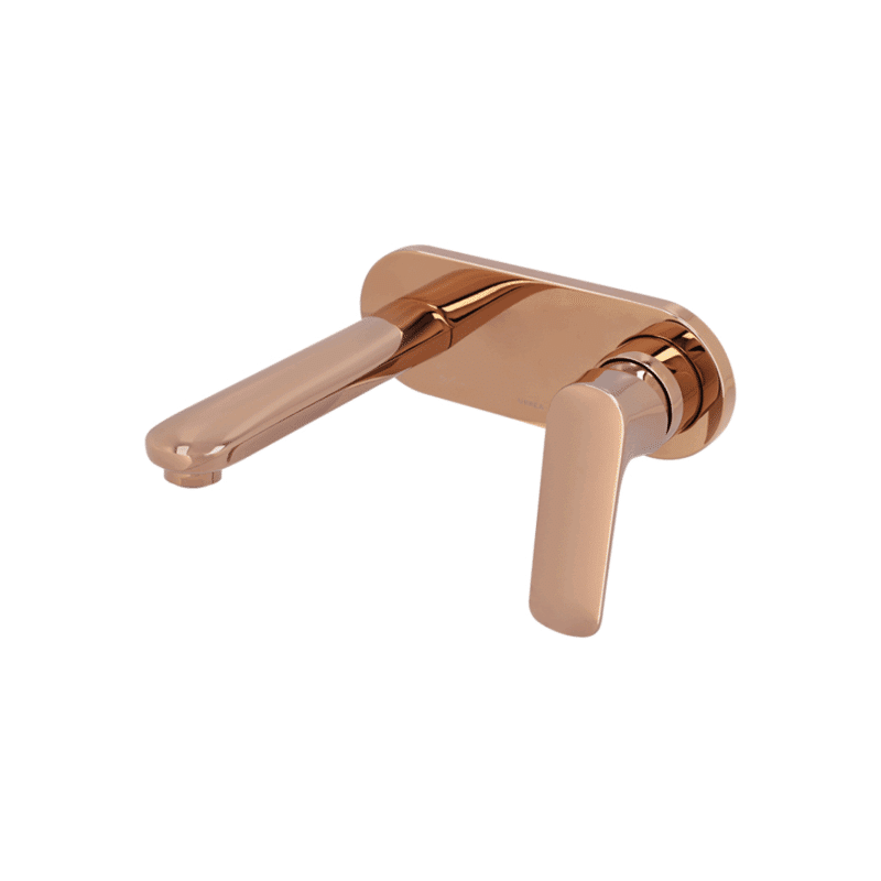 Monomando a Muro para Lavabo Cassia Rose Gold Champagne Urrea 9436LU.7