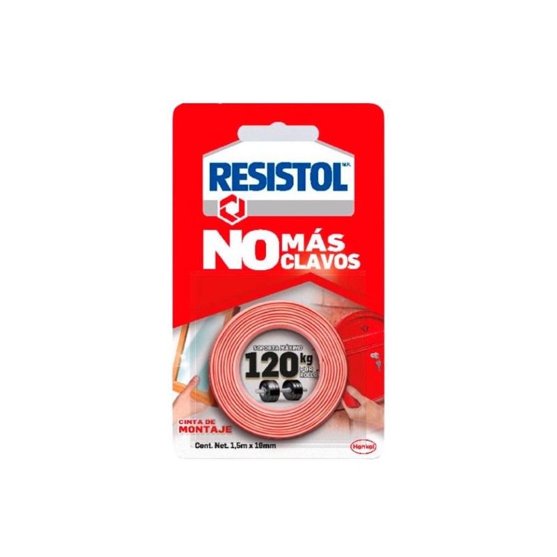 Cinta de Montaje Doble Cara, No Mas Clavos 120kg Resistol