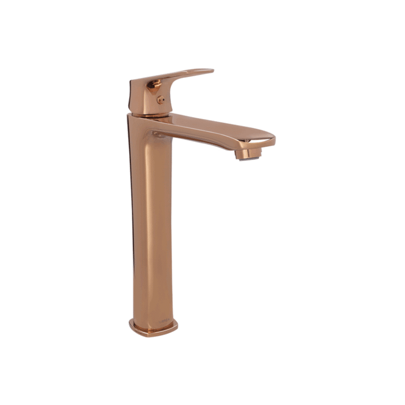 Monomando Alto para Lavabo Cassia Rose Gold Champagne Urrea 9435LU.7