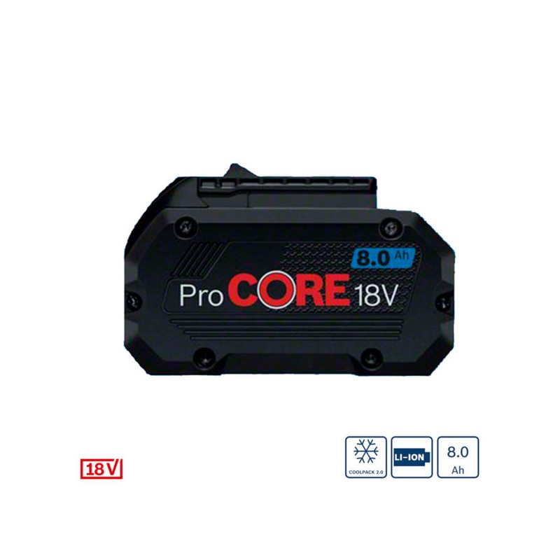 Batería de Iones de Litio Bosch ProCORE 18V 8,0 Ah