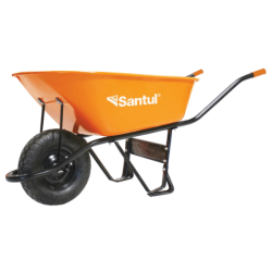 Carretilla con Bastidor Metálico 6 Ft3 (100 lts) Llanta Neumática Reforzada Santul 8805