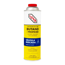 Cartucho de Gas Butano/Propano con Válvula Roscada 275g IUSA 616103