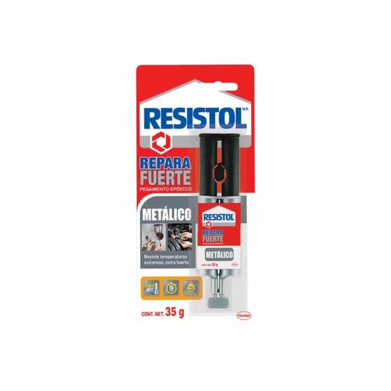 Liquido Epóxico Repara Fuerte Metálico 25g Resistol