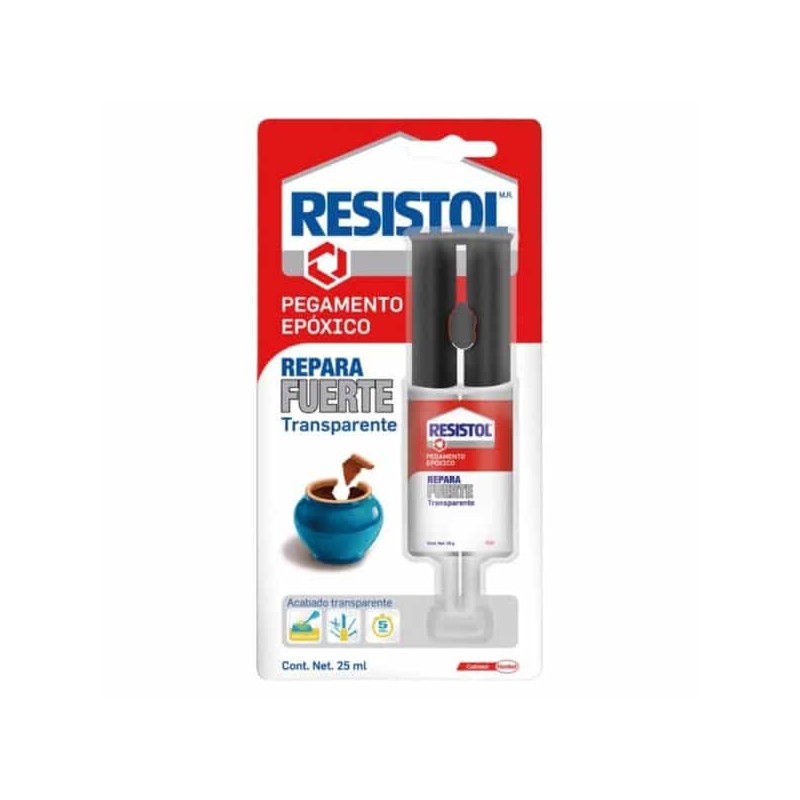 Liquido Epóxico Repara Fuerte Transparente 25ml Resistol
