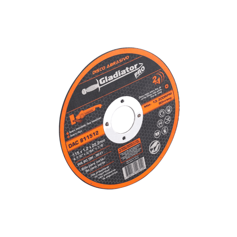 Disco Abrasivo de Corte Extra Fino 4-1/2? Gladiator DAC811512