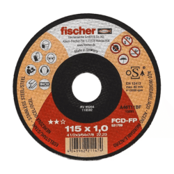 Disco Abrasivo de Corte FCD-FP 115 x 1.0 x 22.23 Plus Fischer 531709