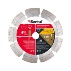 Disco de Diamante Rin Segmentado Corte Rápido 4-1/2? Santul 9768