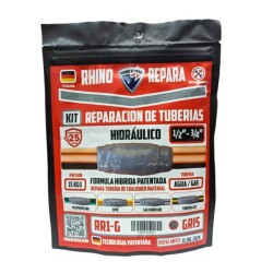 Parche Reparación de Tuberías Hidráulico 1/2? – 3/4? Gris Rhino Repara RR1-G