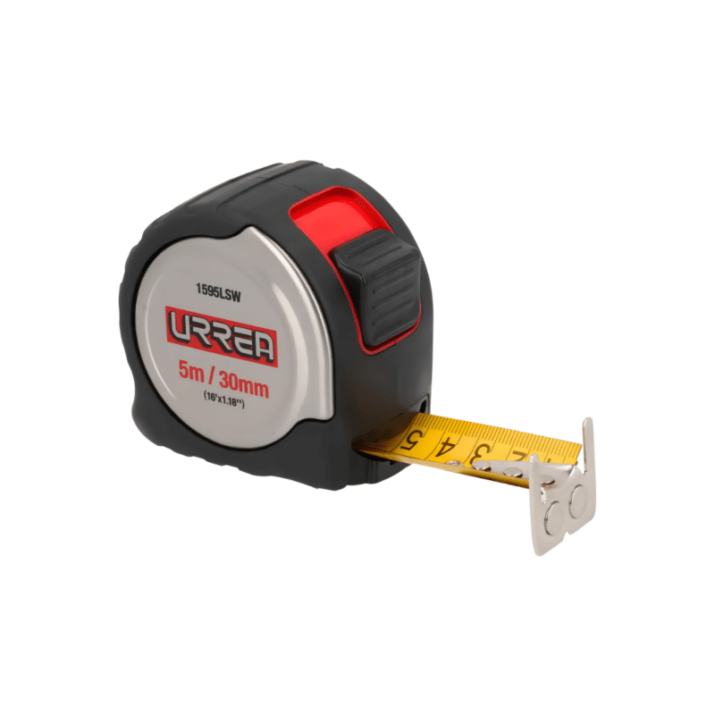 Flexómetro con Carcasa de Acero Inoxidable 5 Metros Urrea 1595LSW