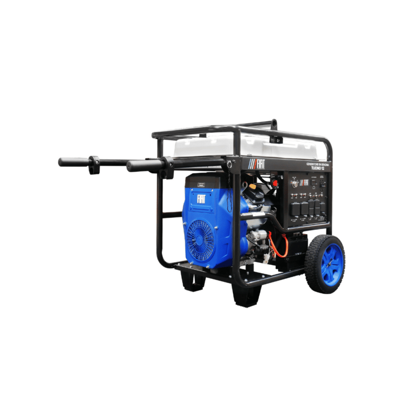 Generador Eléctrico a Gasolina 12,000W Monofásico con Motor 22 HP 4T 110/220V Fiat TUONO 12